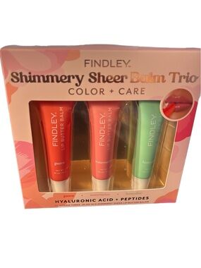 FINLEY Lip Butter Balms Trio - Guava, Watermelon, Honeydew - brand new